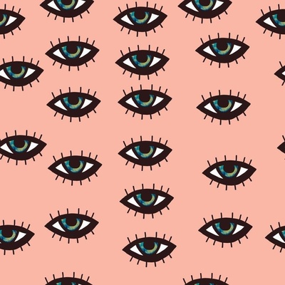 Eye Fabric Pattern Fabric Wallpaper And Home Decor Spoonflower
